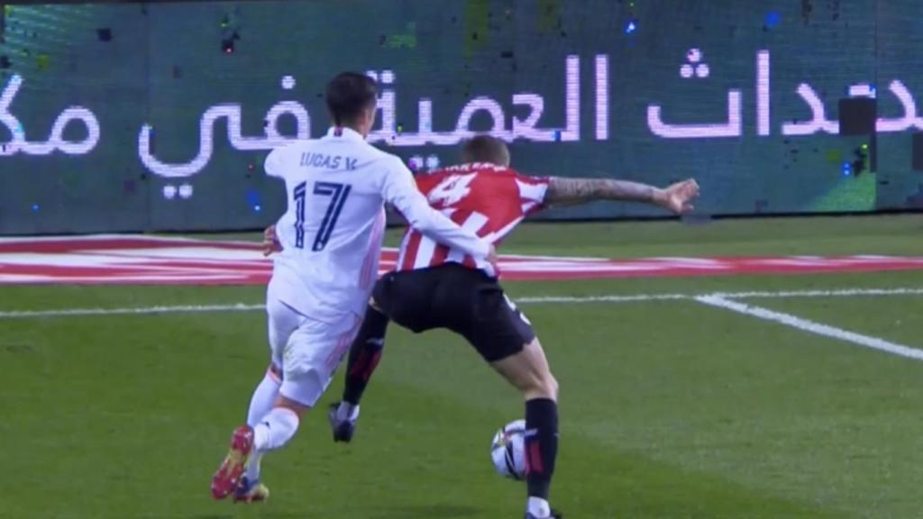 Penalti de Lucas Vázquez