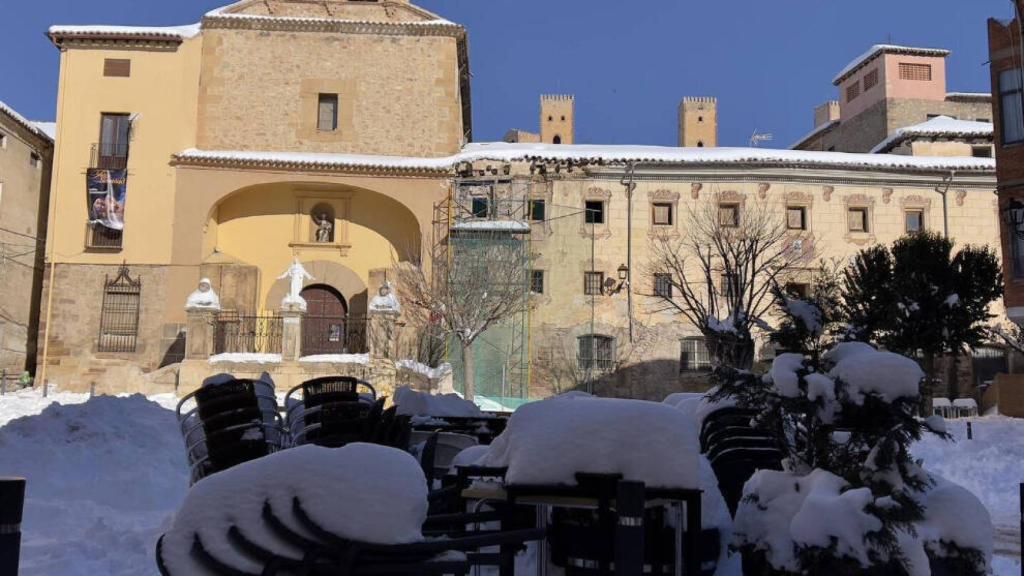 La gran nevada sobre la localidad guadalajareña de Molina de Aragón