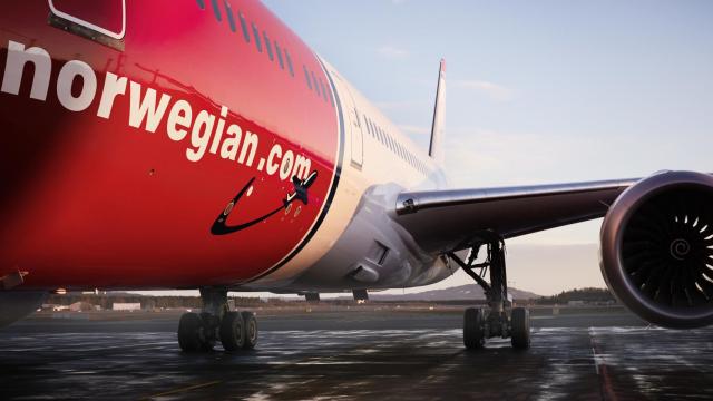 Avión de norwegian.