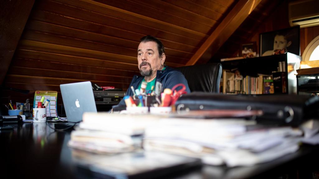 Juan Muñoz, en su casa.