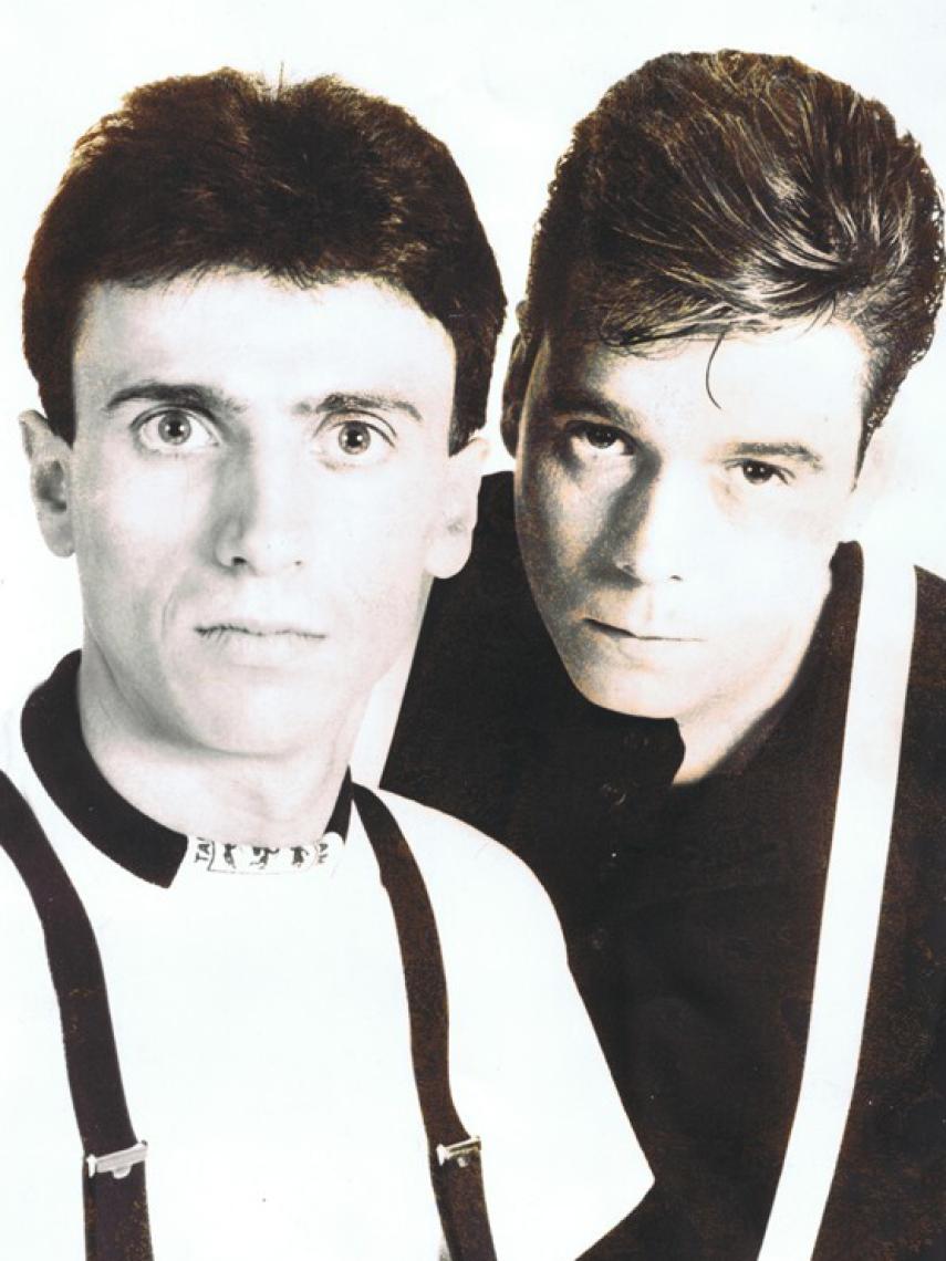 José Mota y Juan Muñoz, en una de sus primeras fotos juntos.