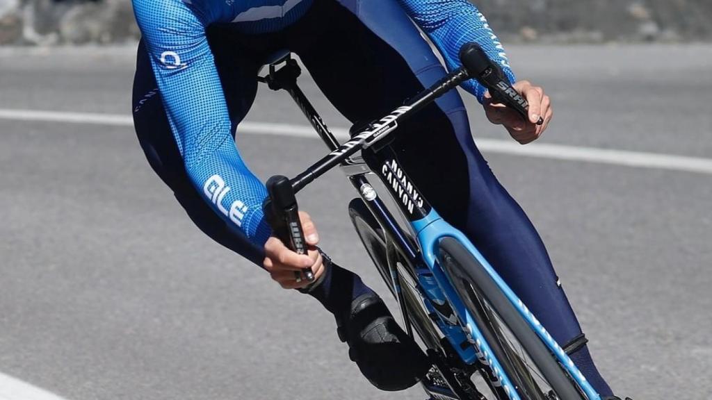 Iván García Cortina durante un entrenamiento