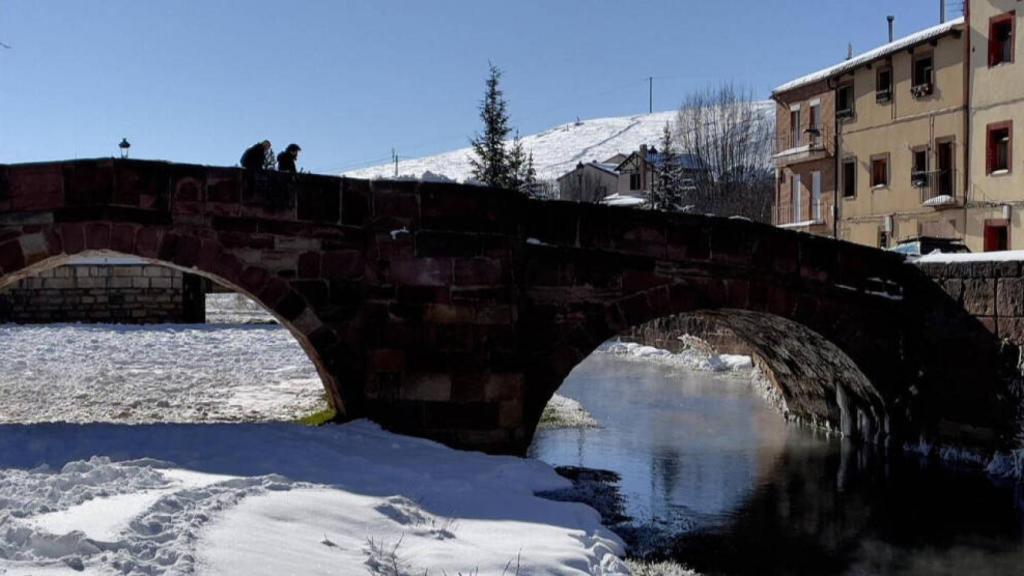 Molina de Aragón (Guadalajara), una vez más la localidad que amanece con el mercurio más frío. Foto: EUROPA PRESS/ÓSCAR GIL