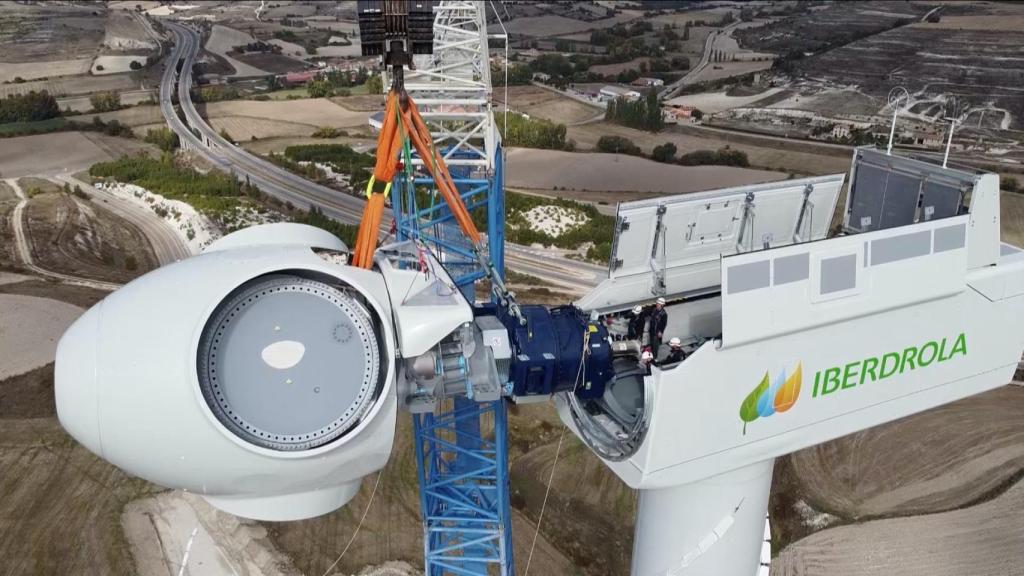 Una turbina eólica de Iberdrola.