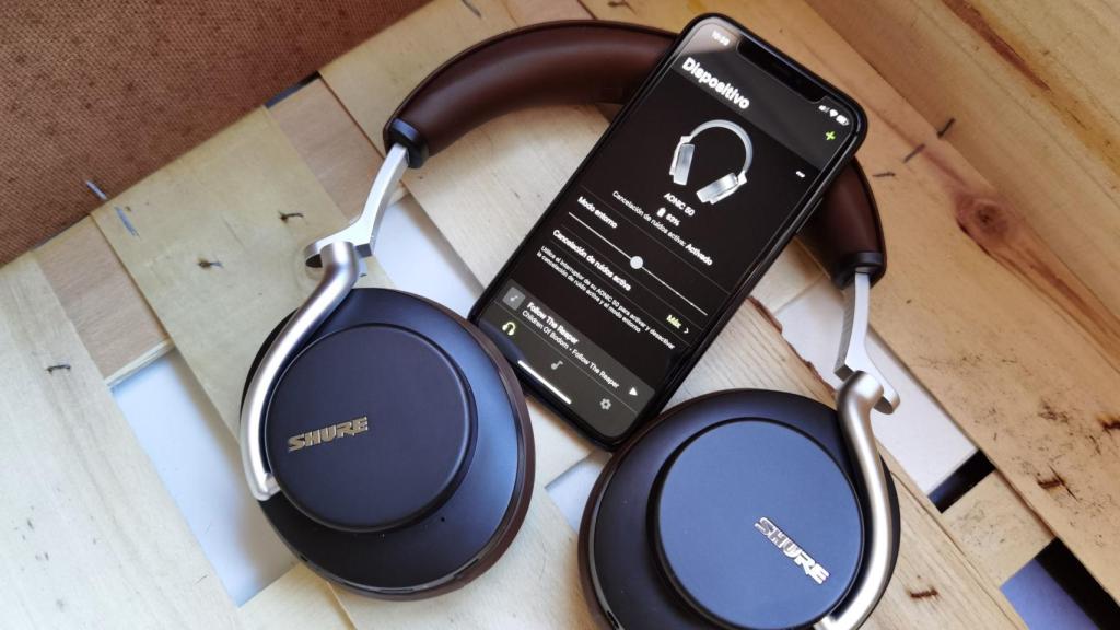 La app de los Shure Aonic 50 permite configurar la cancelación de ruido