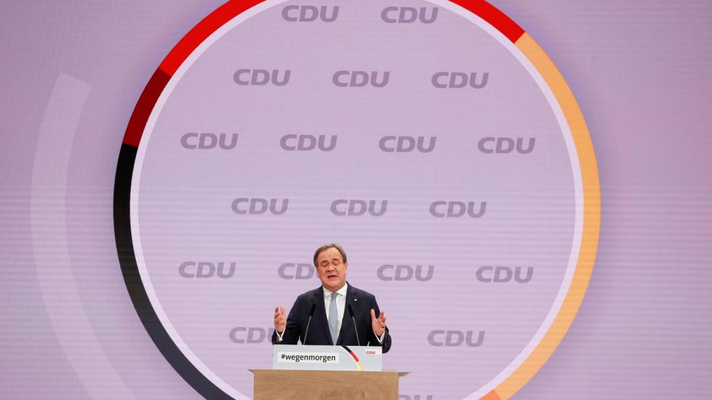 Armin Laschet, en el Congreso de la CDU.
