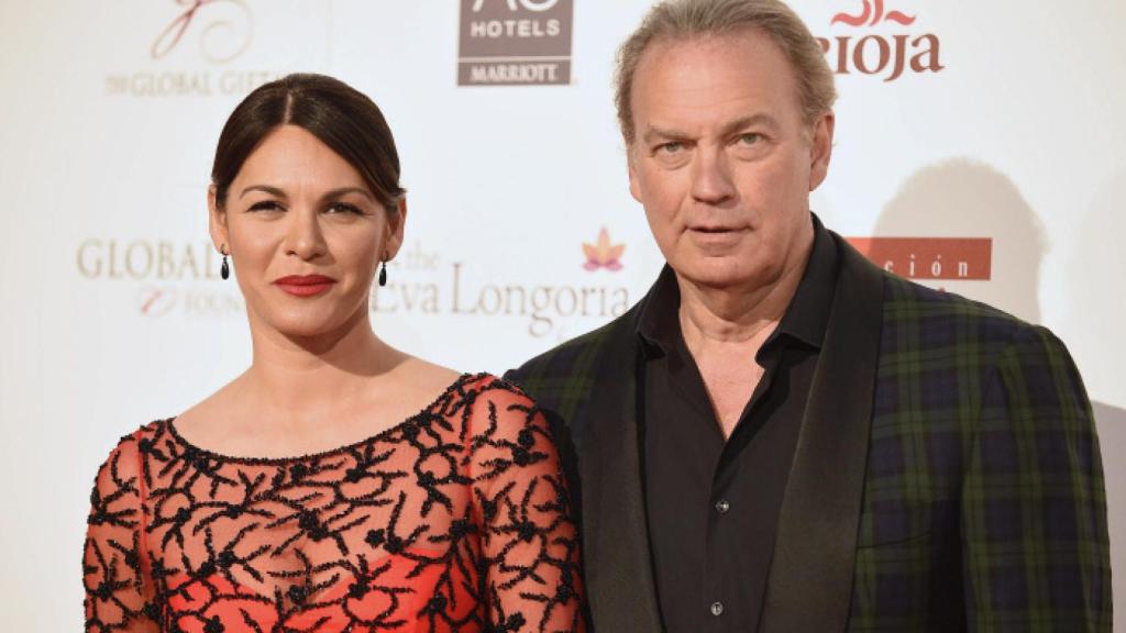 Fabiola Martínez y Bertín Osborne, durante una gala benéfica, en 2016.