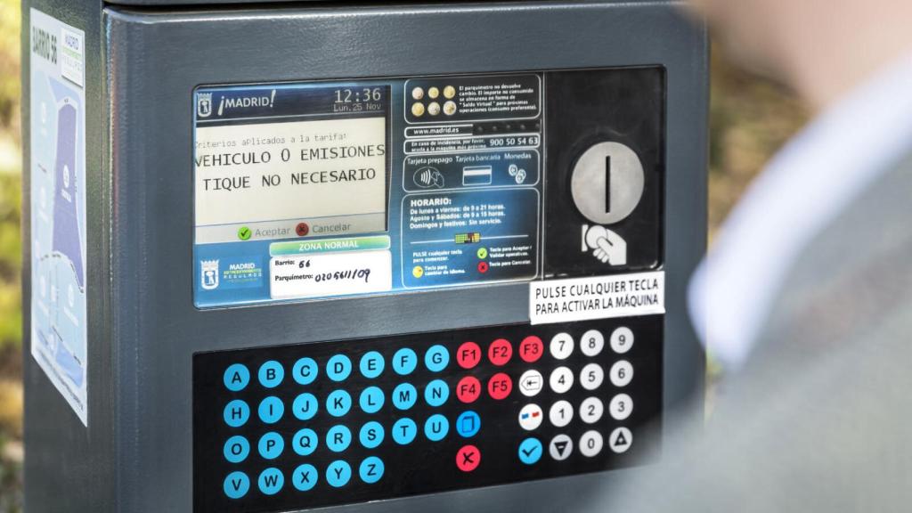 Parquímetro en Madrid.