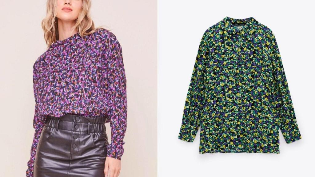 Los estampados florales abandonan sus tonalidades pastel y cálidas.