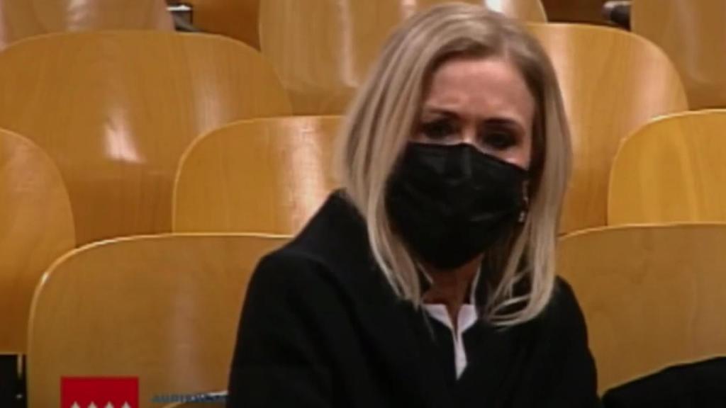 Cristina Cifuentes, en el banquillo de la Audiencia Provincial de Madrid.