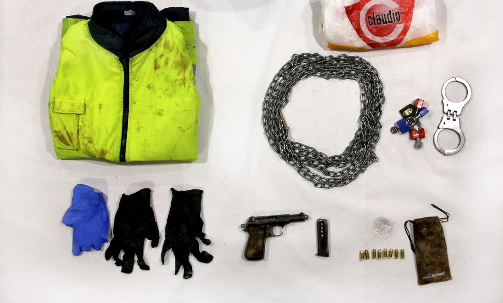 Los objetos que se encontraron en el transcurso de la investigación.