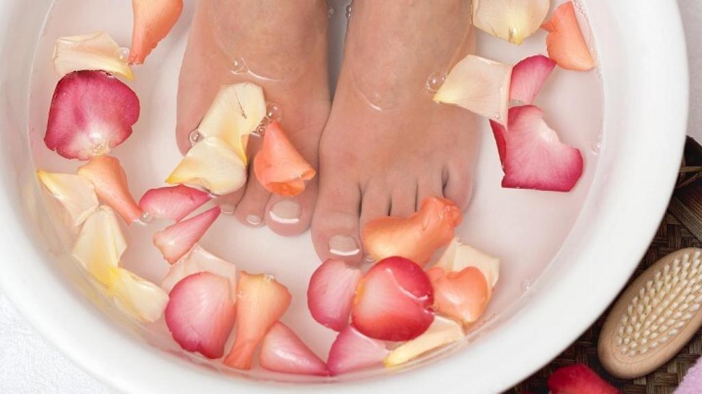 Imagen de archivo del cuidado de los pies.