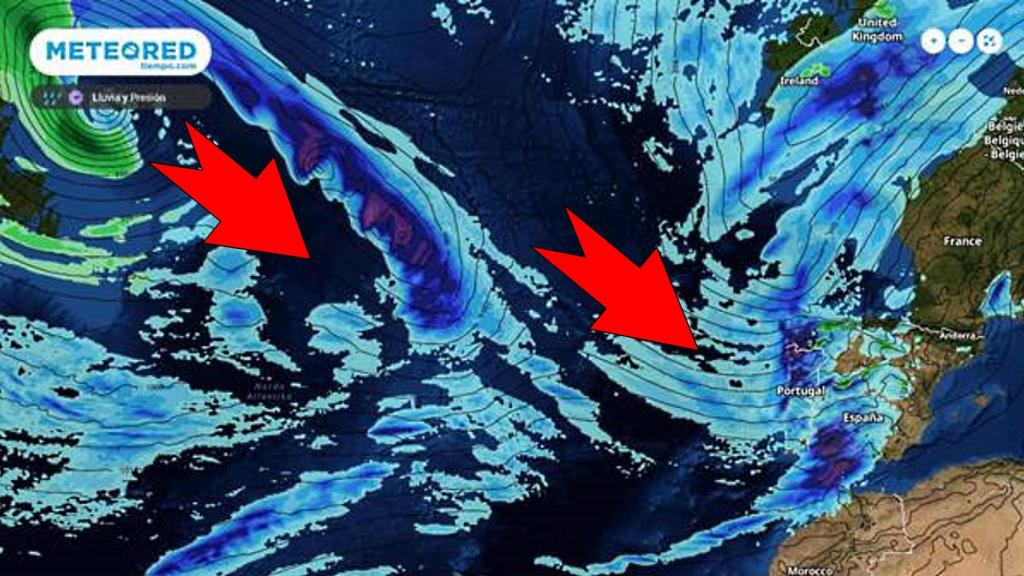 La llegada de los frentes atlánticos. Meteored.