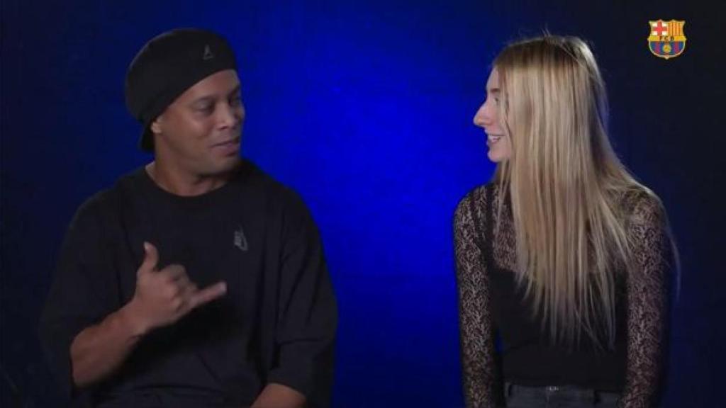 Ronaldinho, durante el 'Impossible Decisions' del Barcelona