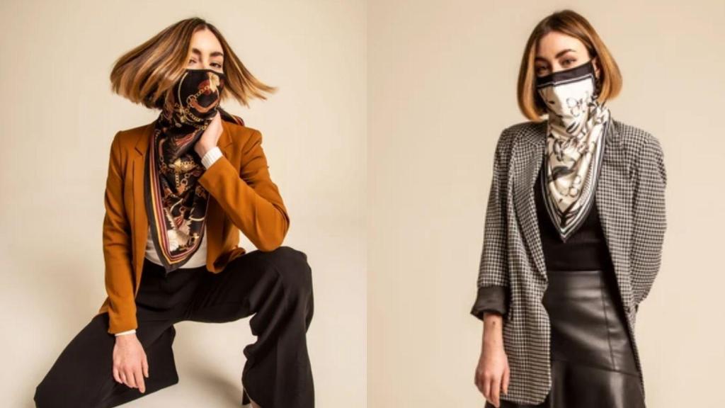 La mascarilla-pañuelo se ha consolidado como el último grito de moda.