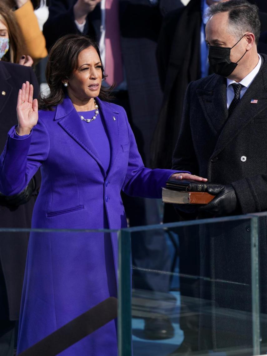 Kamala Harris, en la toma de posesión.