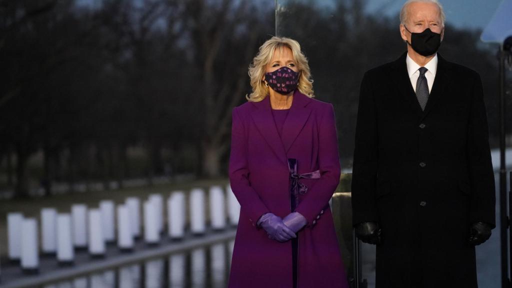 Jill y Joe Biden, durante un acto en Washington.