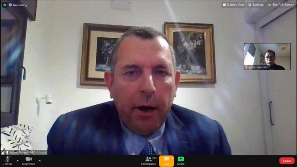 El doctor Asher Salmon, responsable del área de relaciones internacionales del Ministerio de Sanidad de Israel.