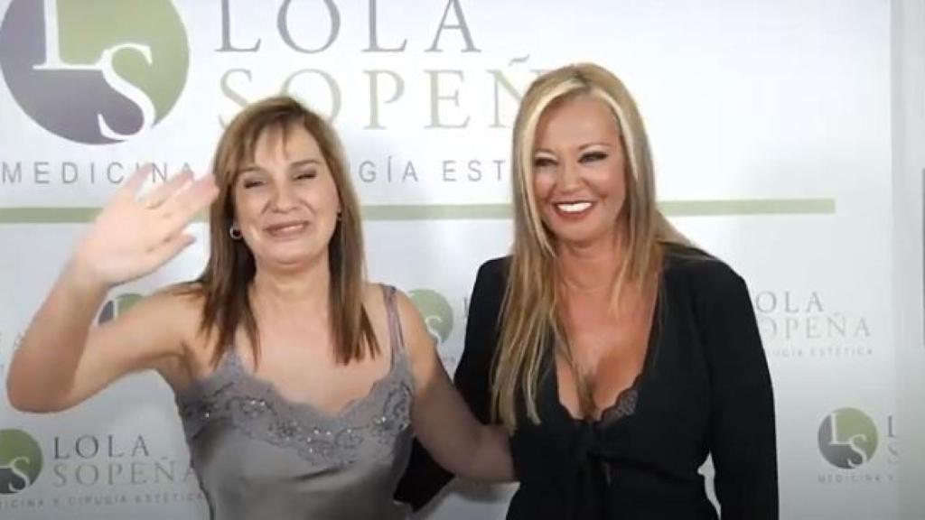 Lola Sopeña y Belén Esteban.