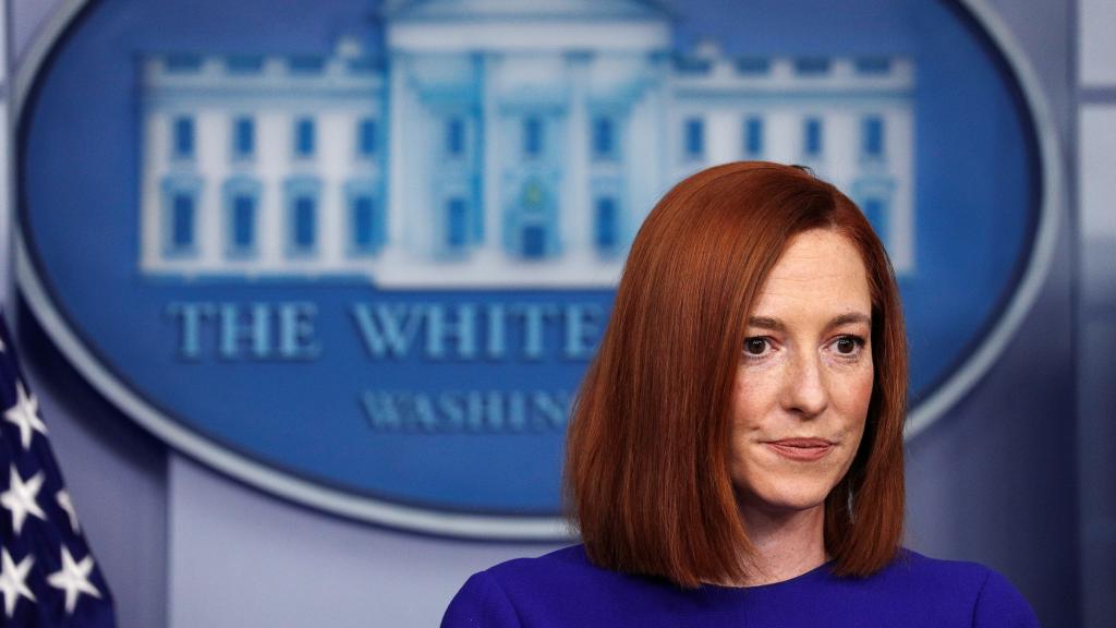 Jen Psaki, secretaria de prensa de la Casa Blanca.