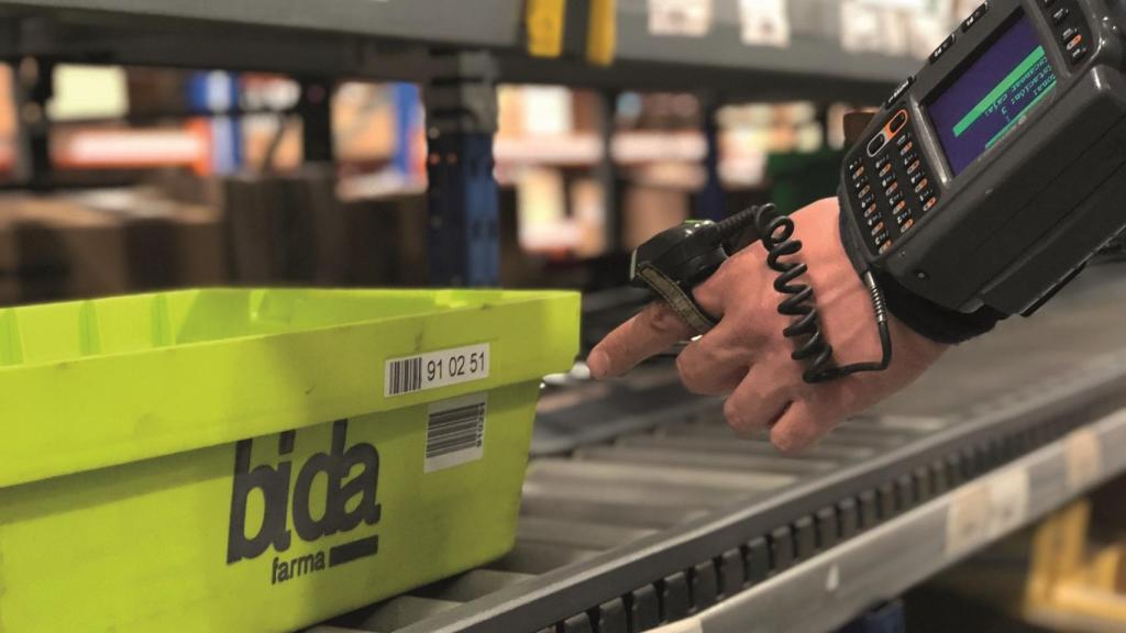 Un almacén de Bidafarma.