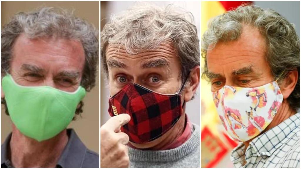 Fernando Simón ha usado diferentes mascarillas de tela.