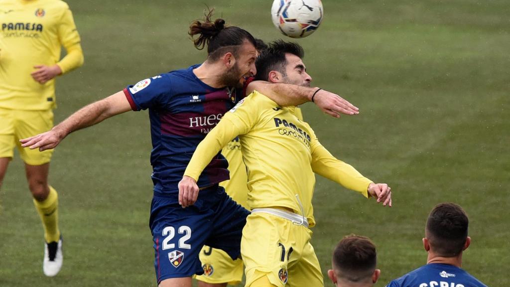 Huesca y Villarreal, durante su duelo en Liga