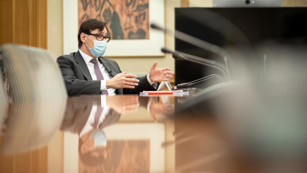 Salvador Illa, ministro de Sanidad, durante la entrevista (Foto: Javier Carbajal).