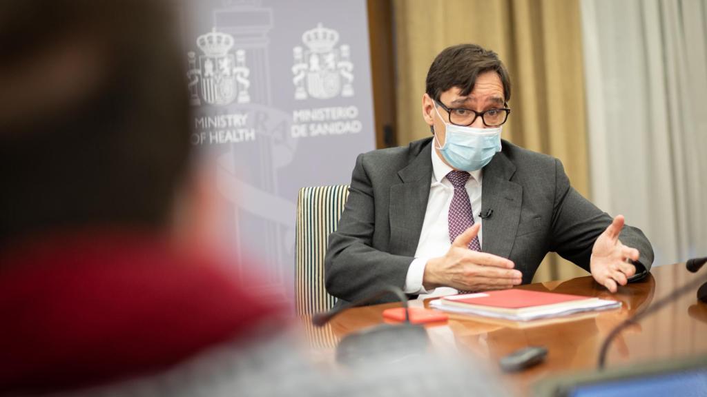 Salvador Illa, durante la entrevista concedida a Invertia. (Foto: Javier Carbajal)