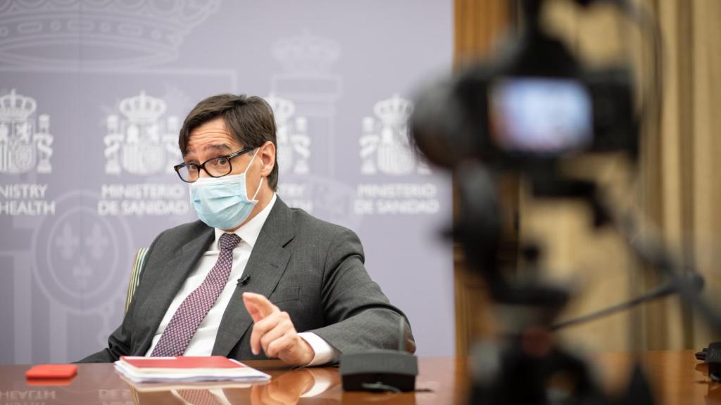 Salvador Illa, durante la entrevista. (Foto: Javier Carbajal)