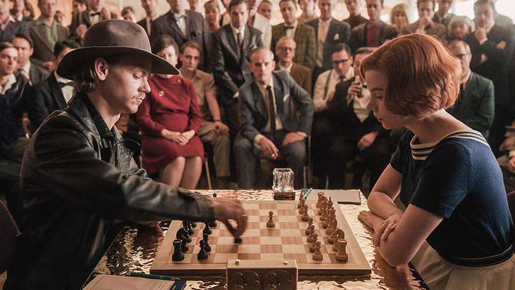 Una imagen de la serie 'Gambito de dama', de Netflix