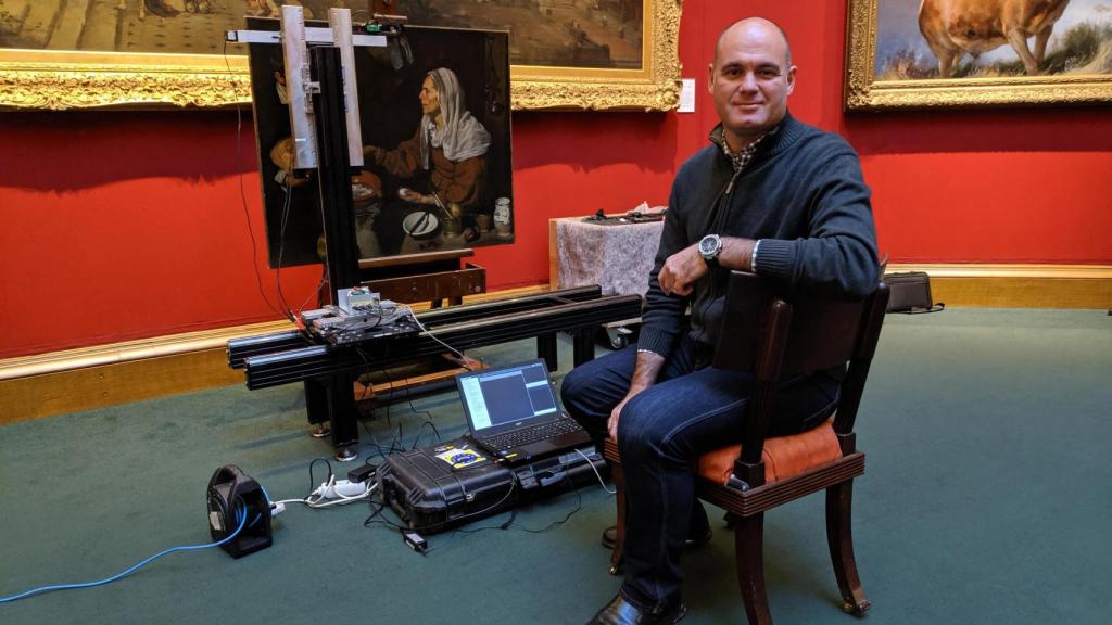 Lucida 3D escanea 'Vieja friendo huevos' de Velázquez en el National Galleries of Scotland*.