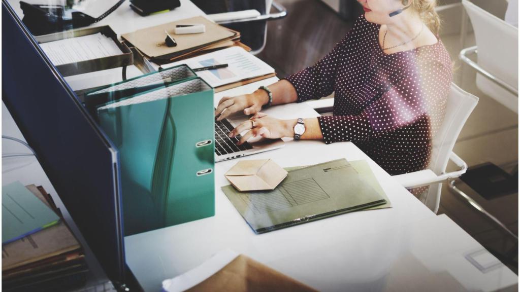 Atención al público, oficina.