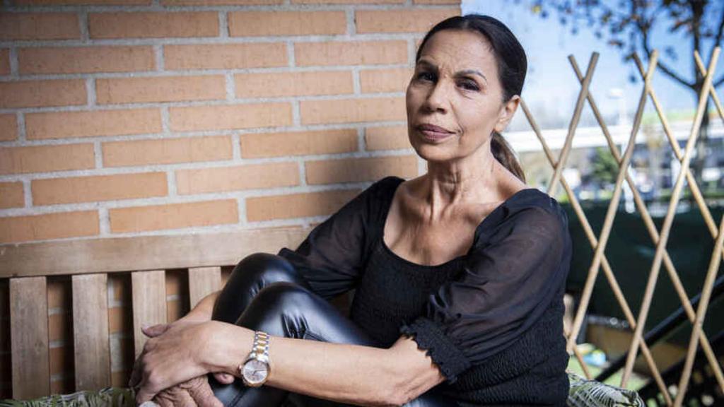 Toñi Salazar, durante un posado, a comienzos de diciembre.