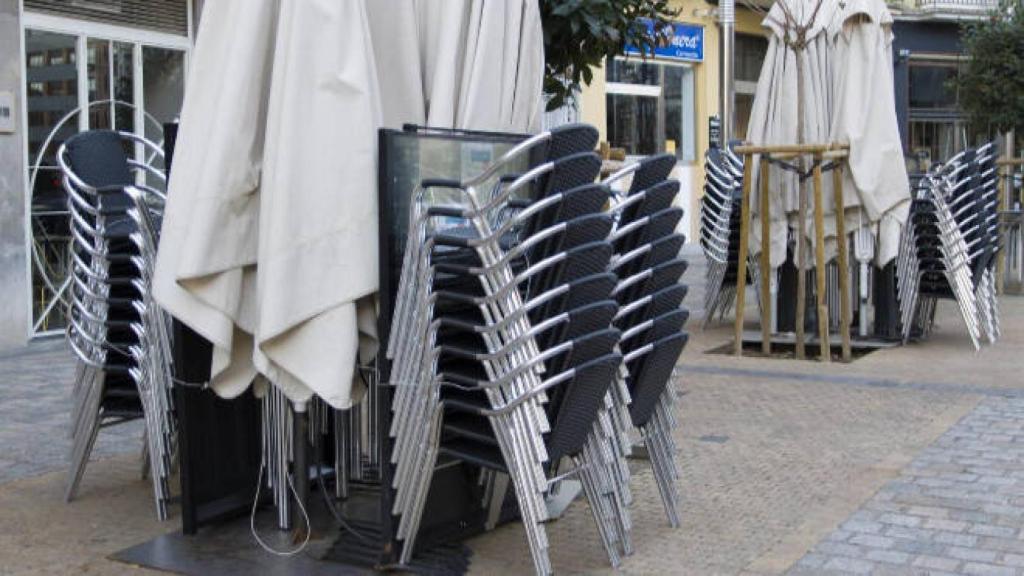 Establecimiento hosteleros cerrado por las restricciones. Foto: EP