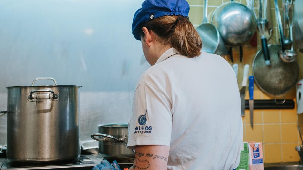 Una trabajadora beneficiaria del programa.