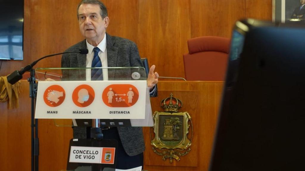 Abel Caballero en rueda de prensa.