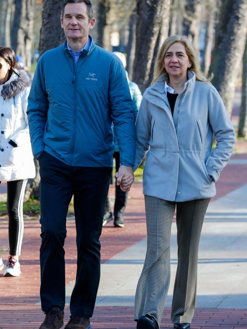 Iñaki Urdangarin y la infanta Cristina, en Vitoria.