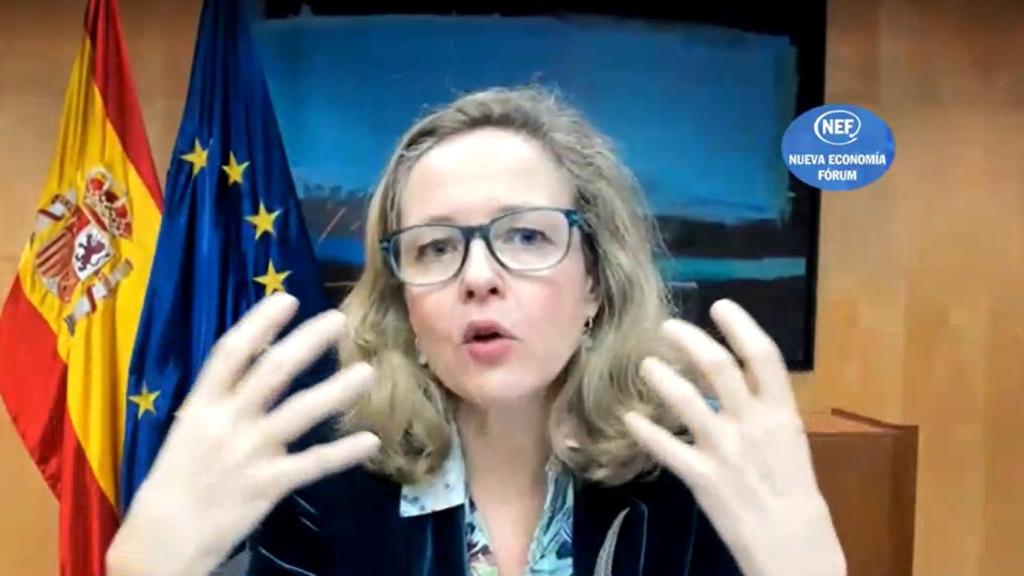 La vicepresidenta económica del Gobierno, Nadia Calviño.