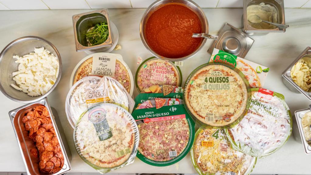 Las 10 pizzas elegidas para hacer este reportaje por EL ESPAÑOL.