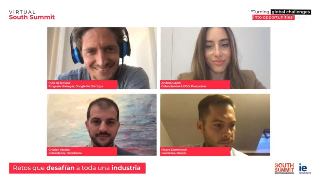 Los ponentes de la mesa del South Summit dedicada al turismo.