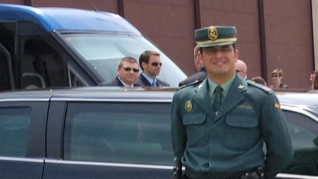 Luis de Lama, en una visita de Joe Biden en 2010