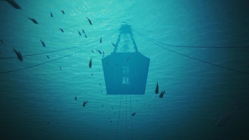 Prototipo de plataforma flotante de eólica marina de Saitec4