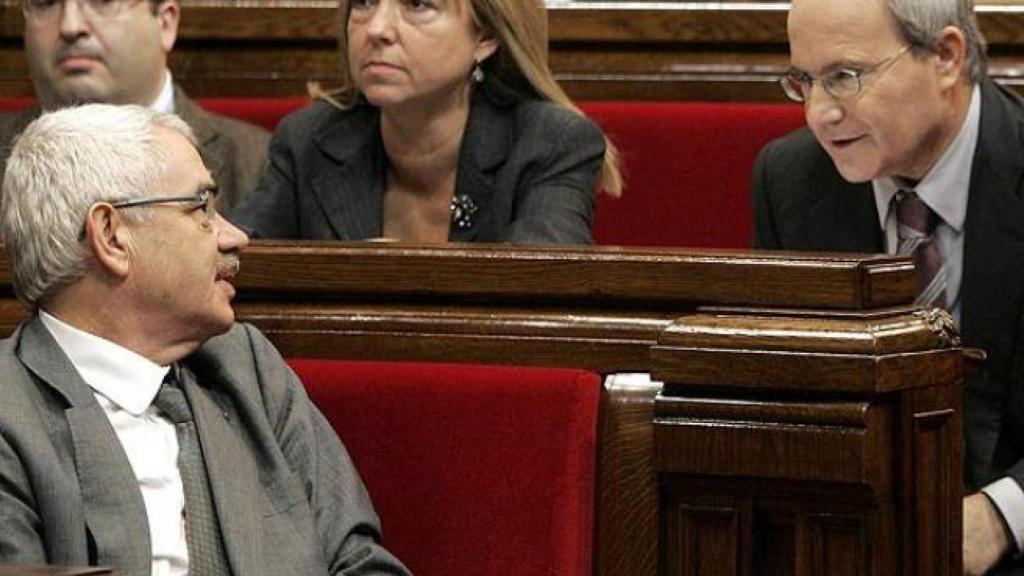 Maragall y Montilla, en el Parlament.