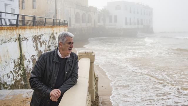 El alcalde de Chipiona, Luis Mario Aparcero, este viernes.