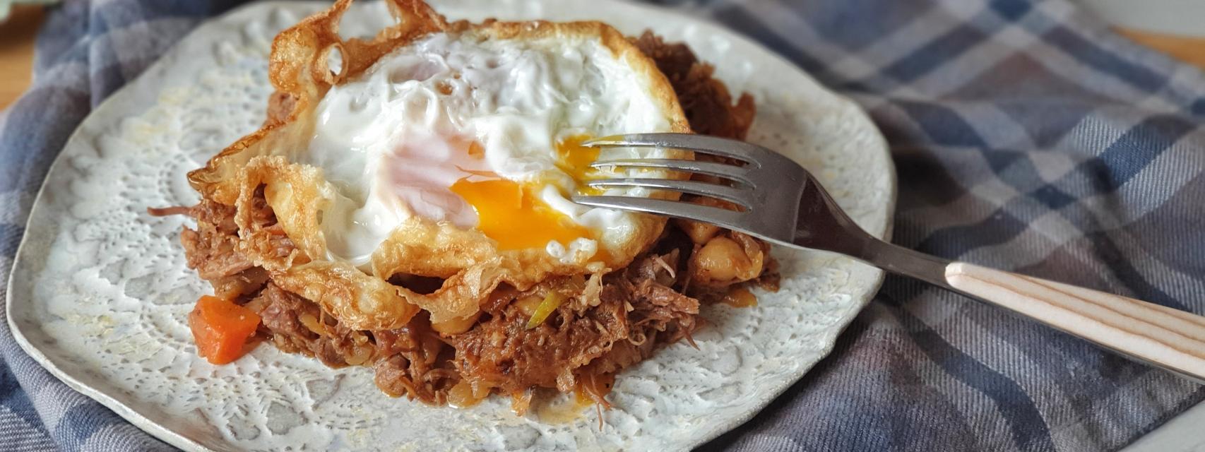 Ropa vieja de cocido, receta española para aprovechar lo que sobra