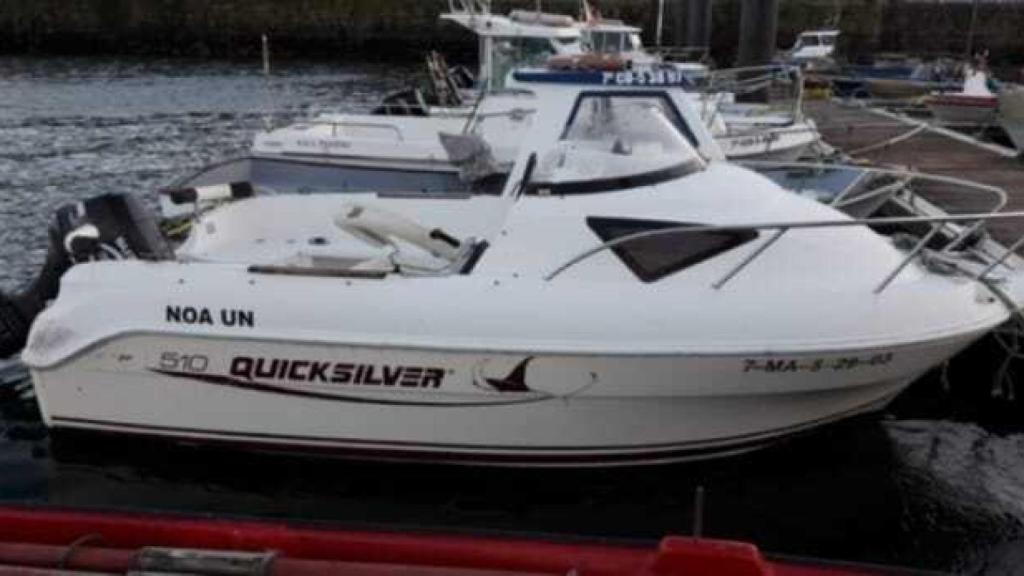 Imagen de la 'Noa Uno', la embarcación en la que zarparon José Antonio y Rasi.