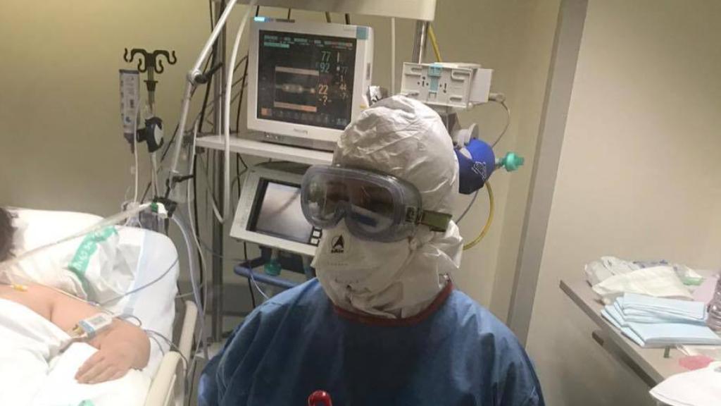 Primera paciente con Covid-19 en el Hospital de Ciudad Real.