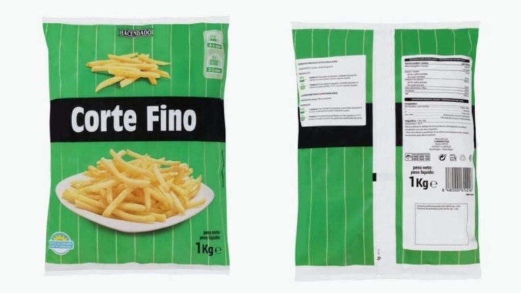 Imagen de las patatas congeladas de Mercadona.