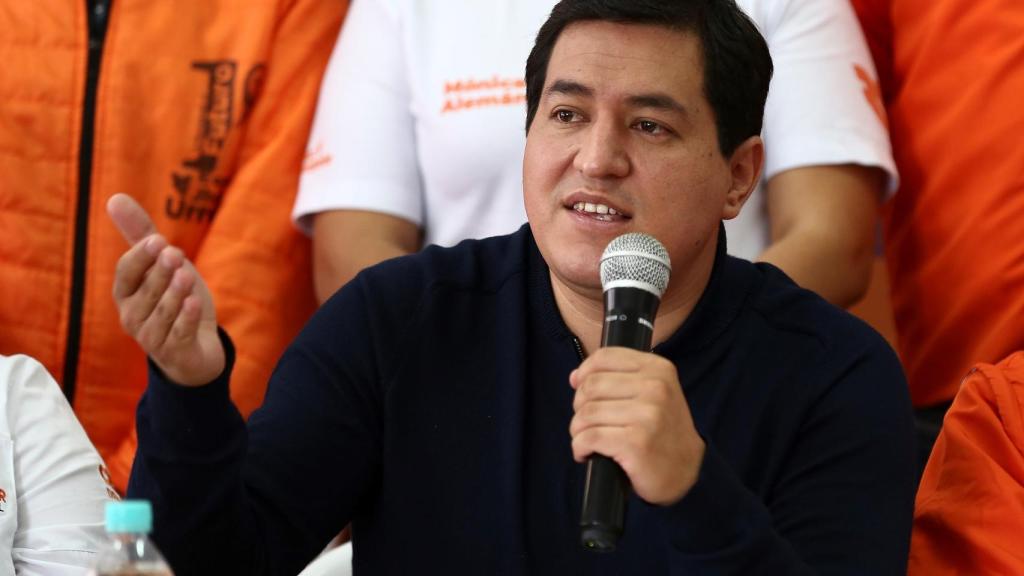 Fotografía de archivo fechada el 13 de enero de 2021, del candidato del correísmo, Andrés Arauz.